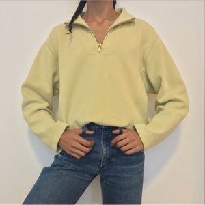 Tommy Bahama Yellow Half-Zip Sweatshirt